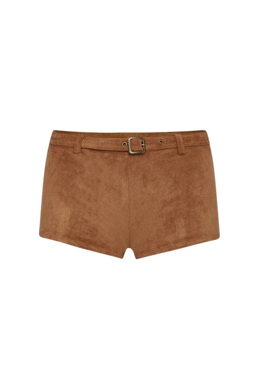 Victoria's Secret Wrangler Suede Shorts in Brown - XL